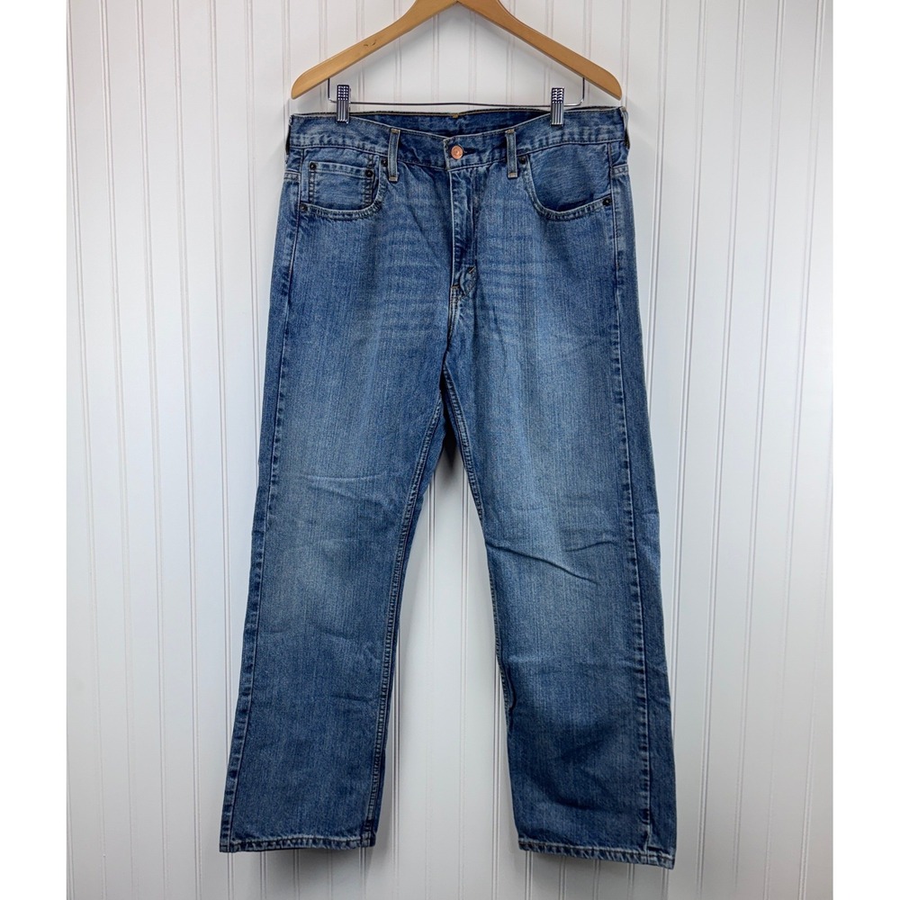 Levi's 569 Loose Straight Jeans Mens 34x32 Blue Denim Relaxed Skater Streetwear